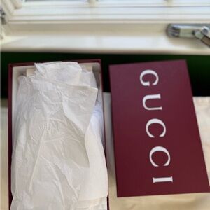 Gucci Burgundy Shoe Box